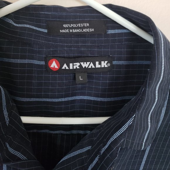 AIRWALK MEN'S BUTTON UP FRONT SHORT SLEEVE SHIRT - Picture 3 of 16